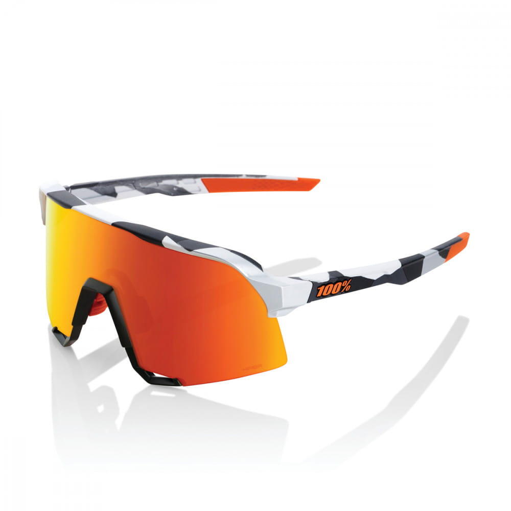 100% - S3 - Lentille Hiper Mirror - Soft Tact Grey Camo - Lunettes De Soleil - Gris - Taille Unique - Decathlon
