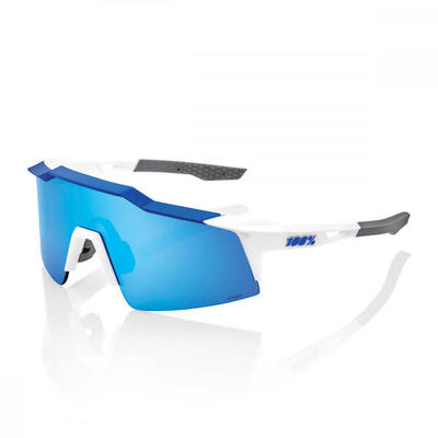 Speedcraft SL - HiPER Mirror Lens - Matte White / Metallic Blue