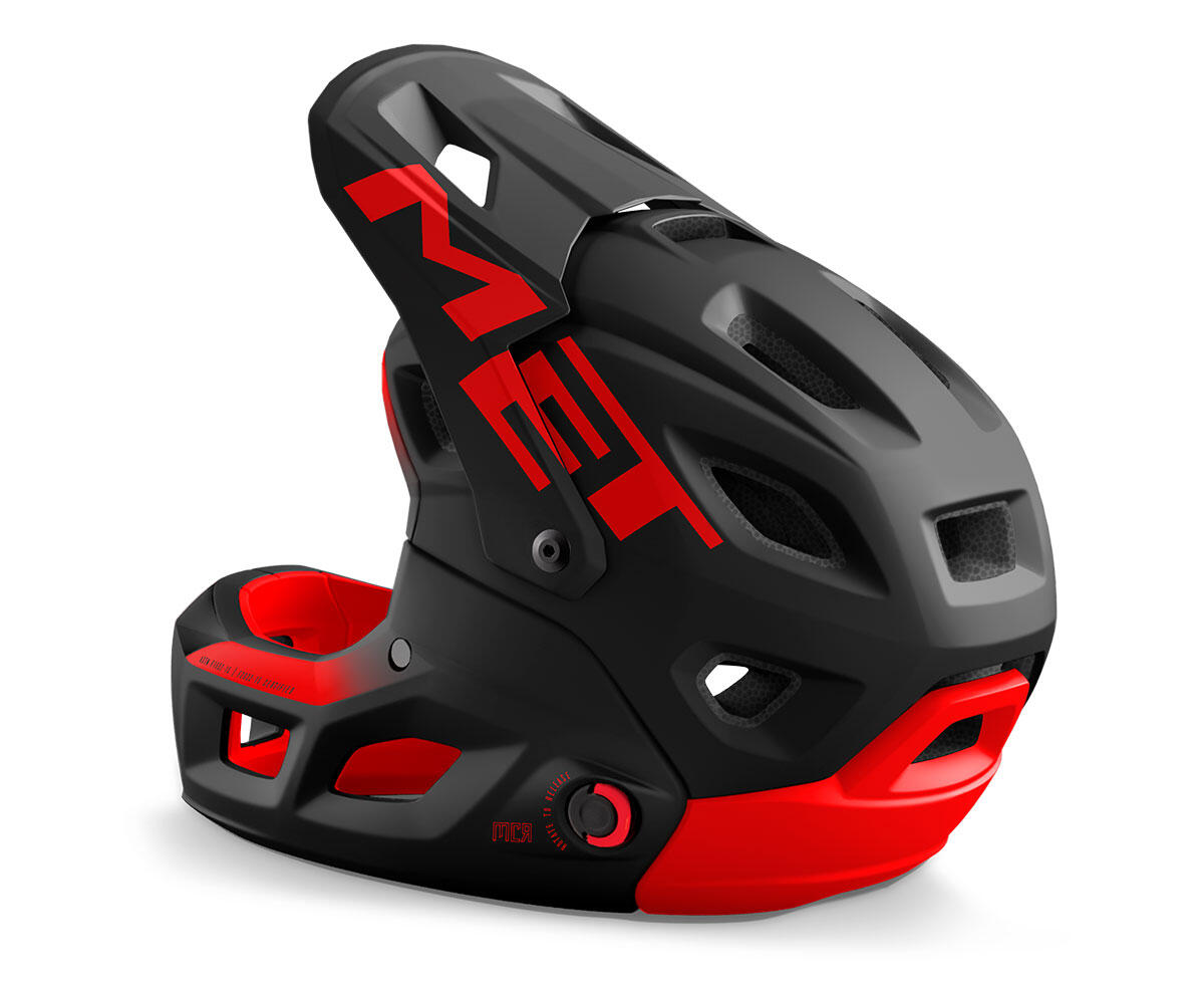 MET Parachute MCR MIPS Black Red MET Decathlon