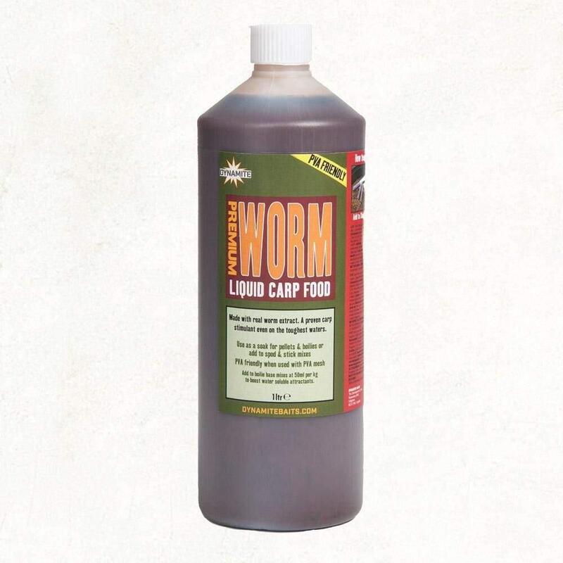 Dynamite Baits Liquid Carp Food 1L Worm - Karper Flavours