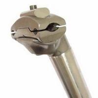Zadelpen fausto atb aluminium 300mm 31.6 zilver