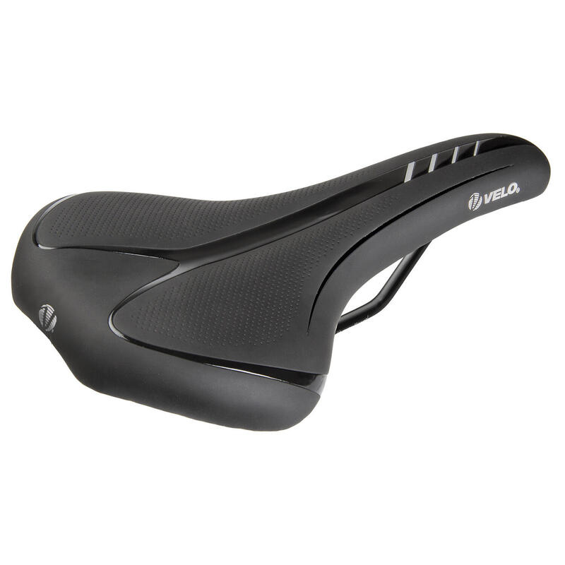 VELO Fahrradsattel „Velo-Fit Athlete BC“, Größe XL, Schwarz, 344 g, 2