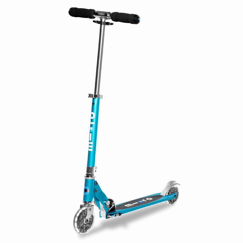 Light Up Micro Scooter Blue Micro Sprite 2 Wheel Scooter MICRO