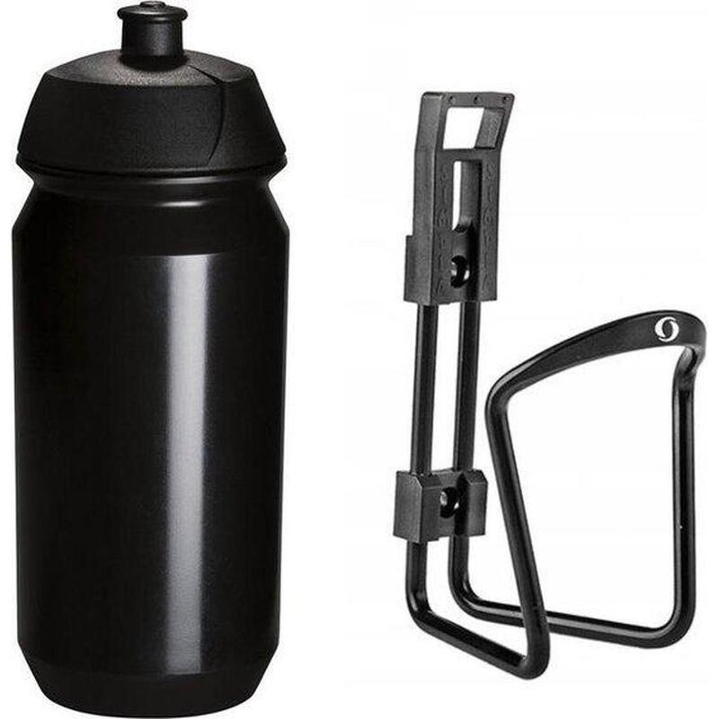 Porte-bidon avec bidon Tacx 500cc - Noir - Aluminium