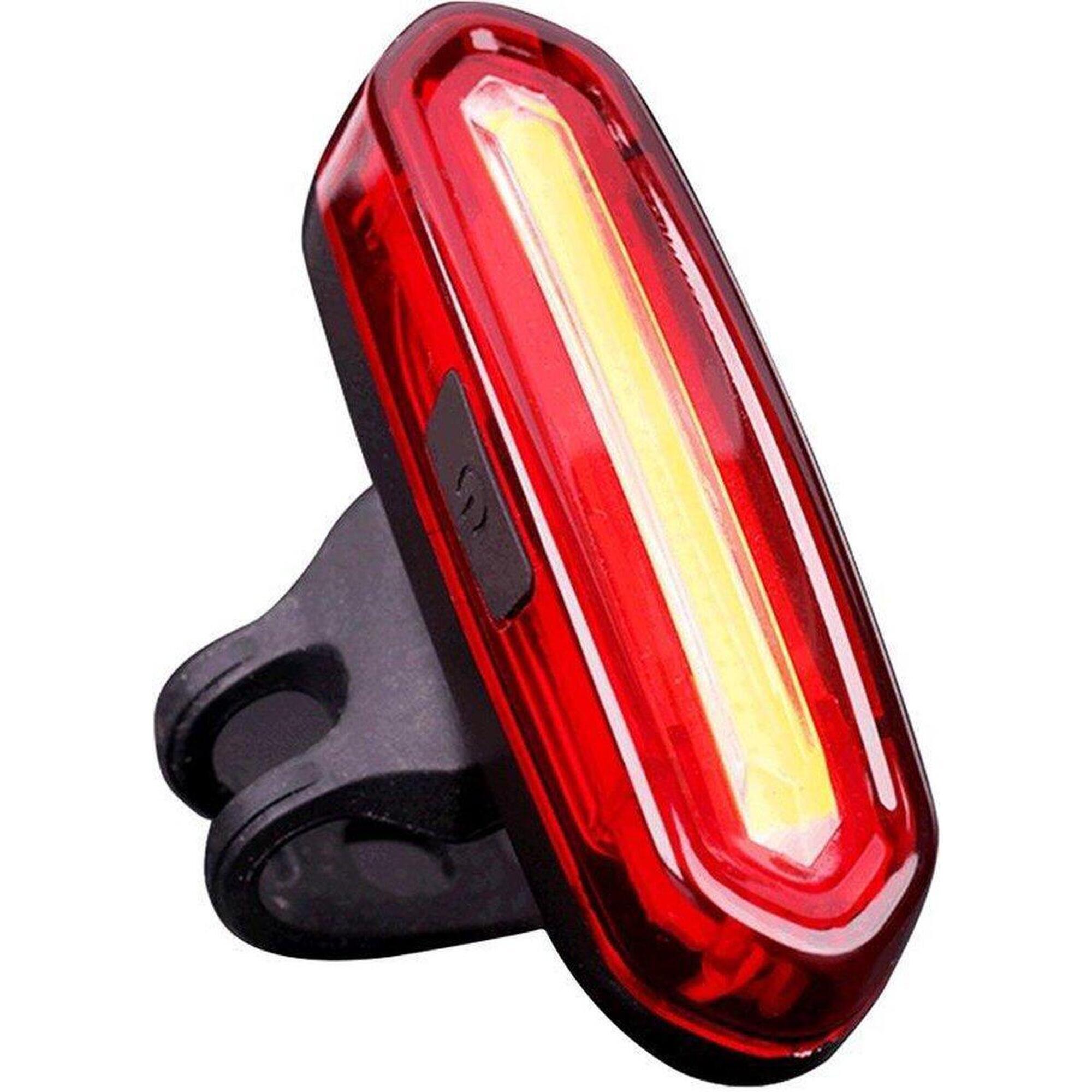 Mile Design - Lot De 2 Lumières LED Vélo Rechargeables USB (Avant/Arrière) - Haute Visibilité, 3 Modes, Imperméable