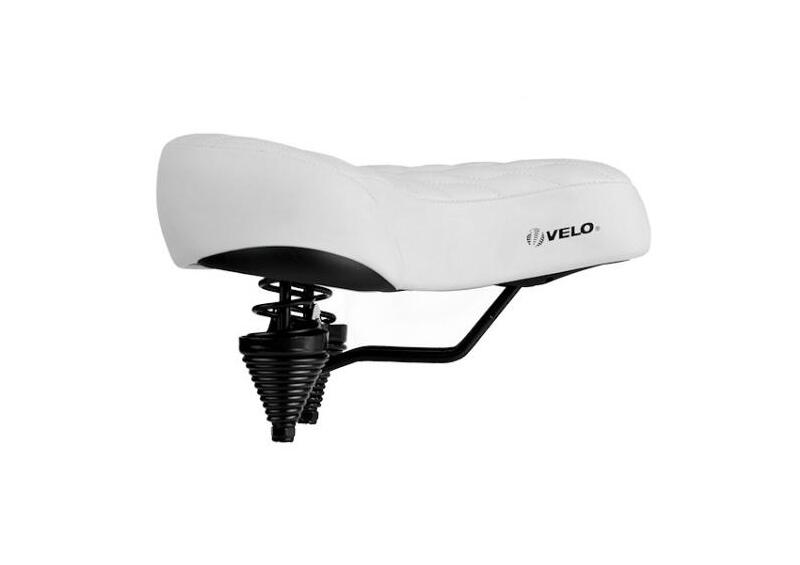 Selle de vélo Selle Confort Dames/Gens - Mousse Unisexe Blanc 2/3
