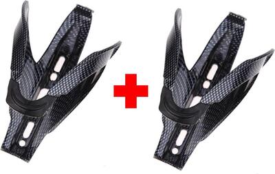 2x bidonhouder custom race carbon drinkbus houder universeel