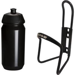 Porte-bidon avec bidon Tacx 500ML - Noir - Aluminium Vélo de route VTT