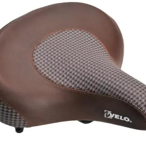 Bicycle Saddle Cruiser Comfort Brown White 267x257 mm