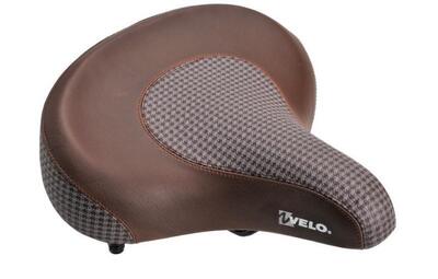 Fietszadel cruiser comfort bruin wit 267x257 mm