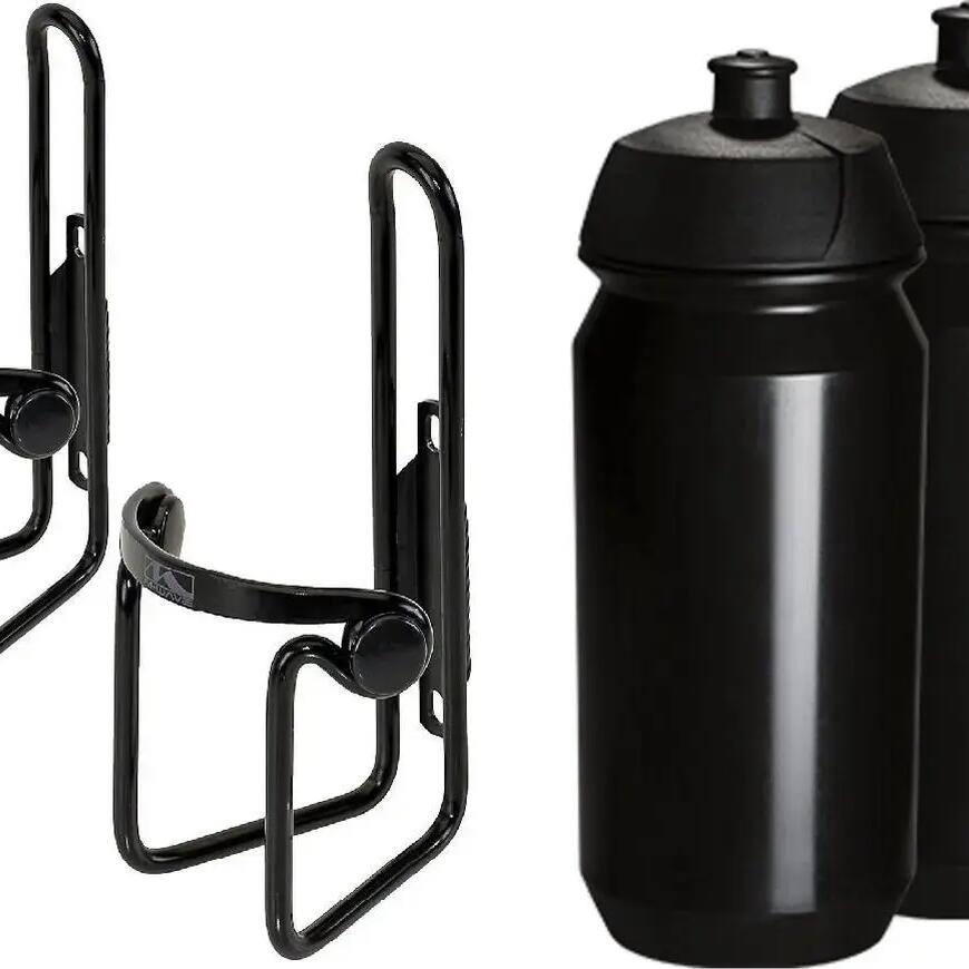 2x Shiva water bottle - 2x bottle cage - Water bottles & bottle cages