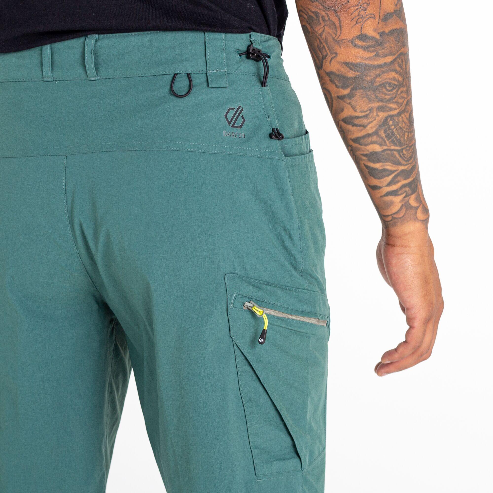 Mens Tuned In II Multi Pocket Walking Shorts (Fern Green) 4/5
