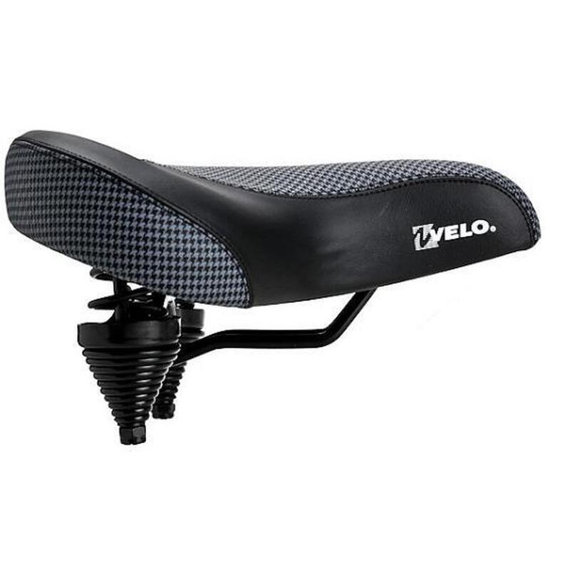 Selle de vélo Comfort Hommes/Femmes vélo Cruiser - Selle Fatbike - Noir