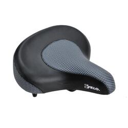 Selle de vélo Comfort Hommes/Femmes vélo Cruiser - Selle Fatbike - Noir