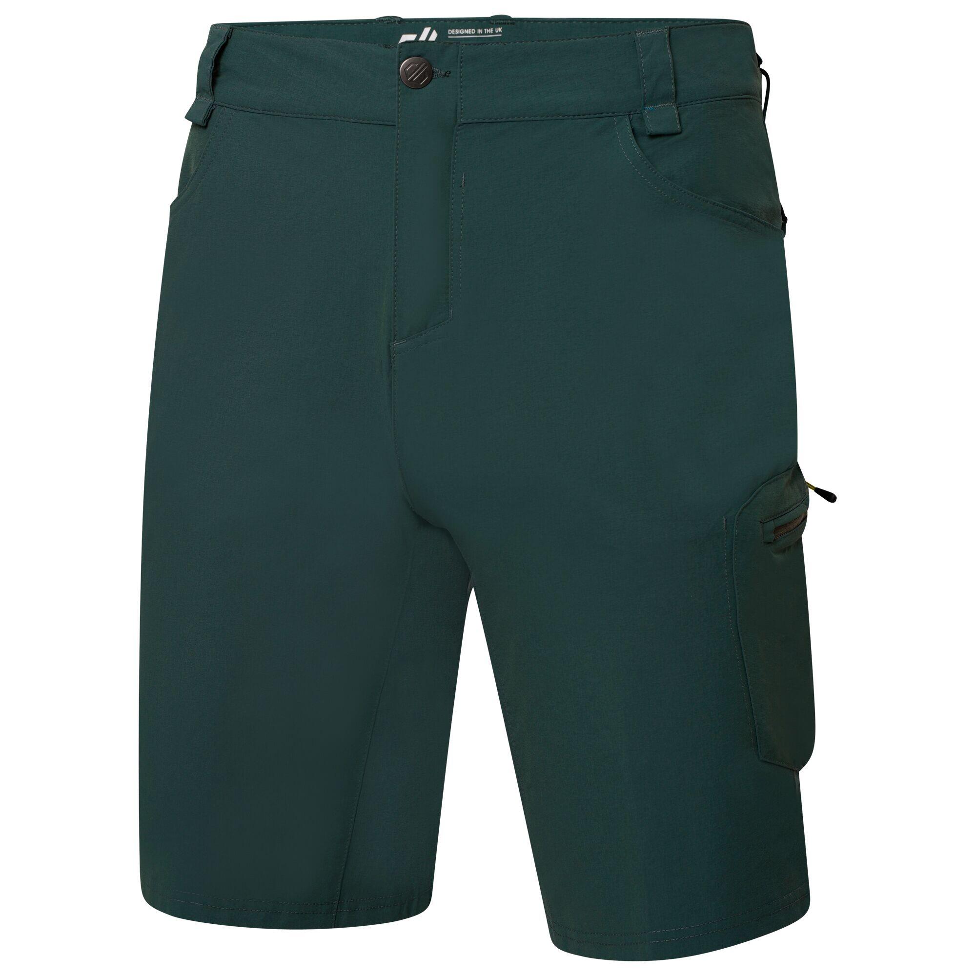 Mens Tuned In II Multi Pocket Walking Shorts (Fern Green) 3/5