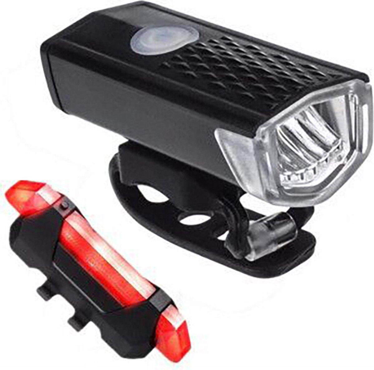 LED Fietsverlichting Set - Voorlicht en Achterlicht - 300 en 20 Lumen 5/7