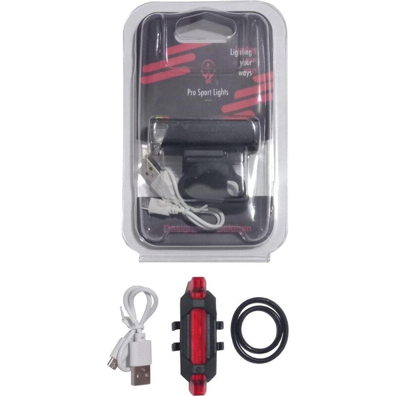 Set lumini LED bicicletă: față 300 lumeni, spate 20 lumeni. 1780994077WH7y