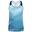Camiseta sin Mangas AEP Prompt Estampado Empoderado para Mujer Azul Capri