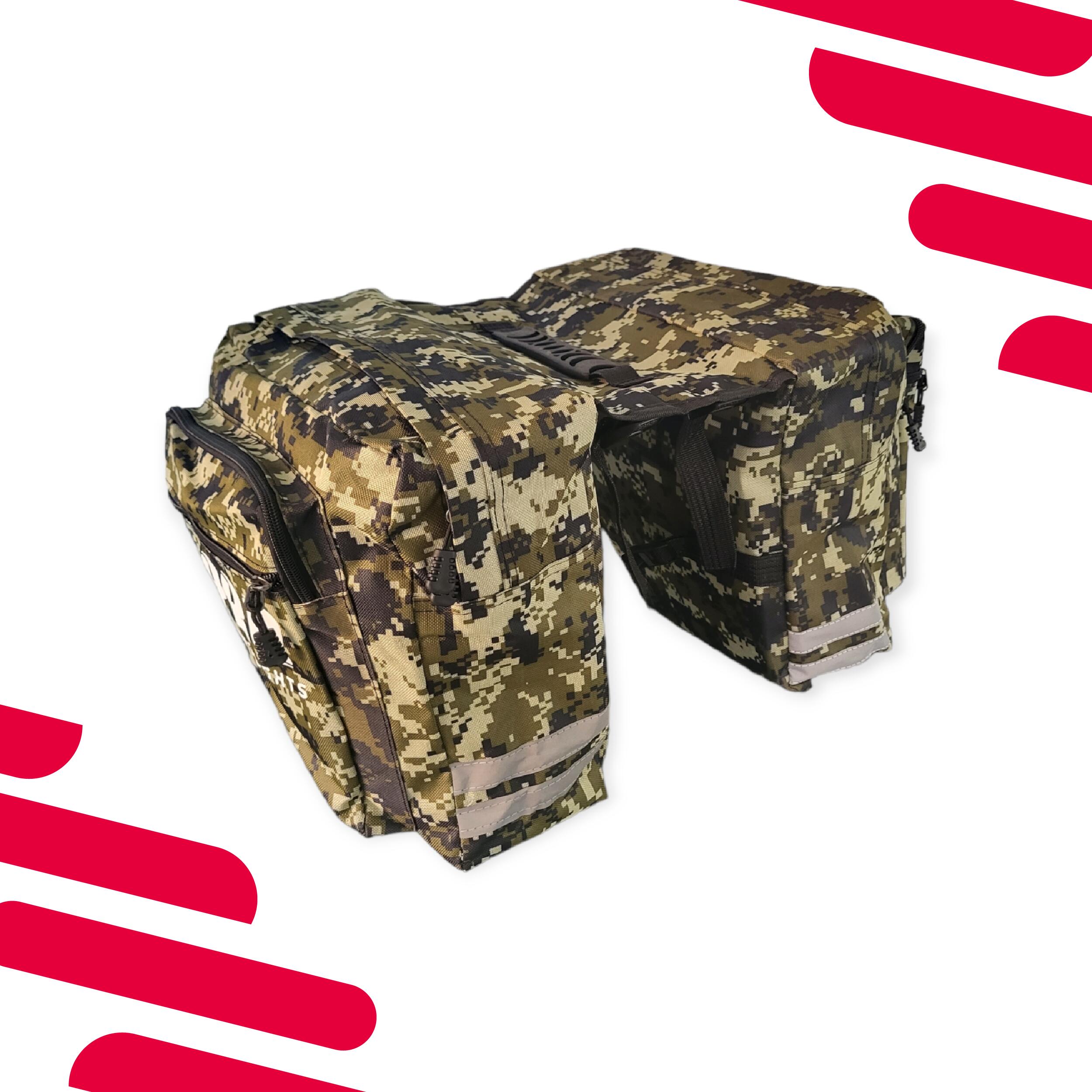 XWBLDBDFC Sacoche de vélo rétro double pour siège arrière de moto - Vert militaire XWBLDBDFC Sacoche de vélo rétro double pour siège arrière de moto - Vert militaire