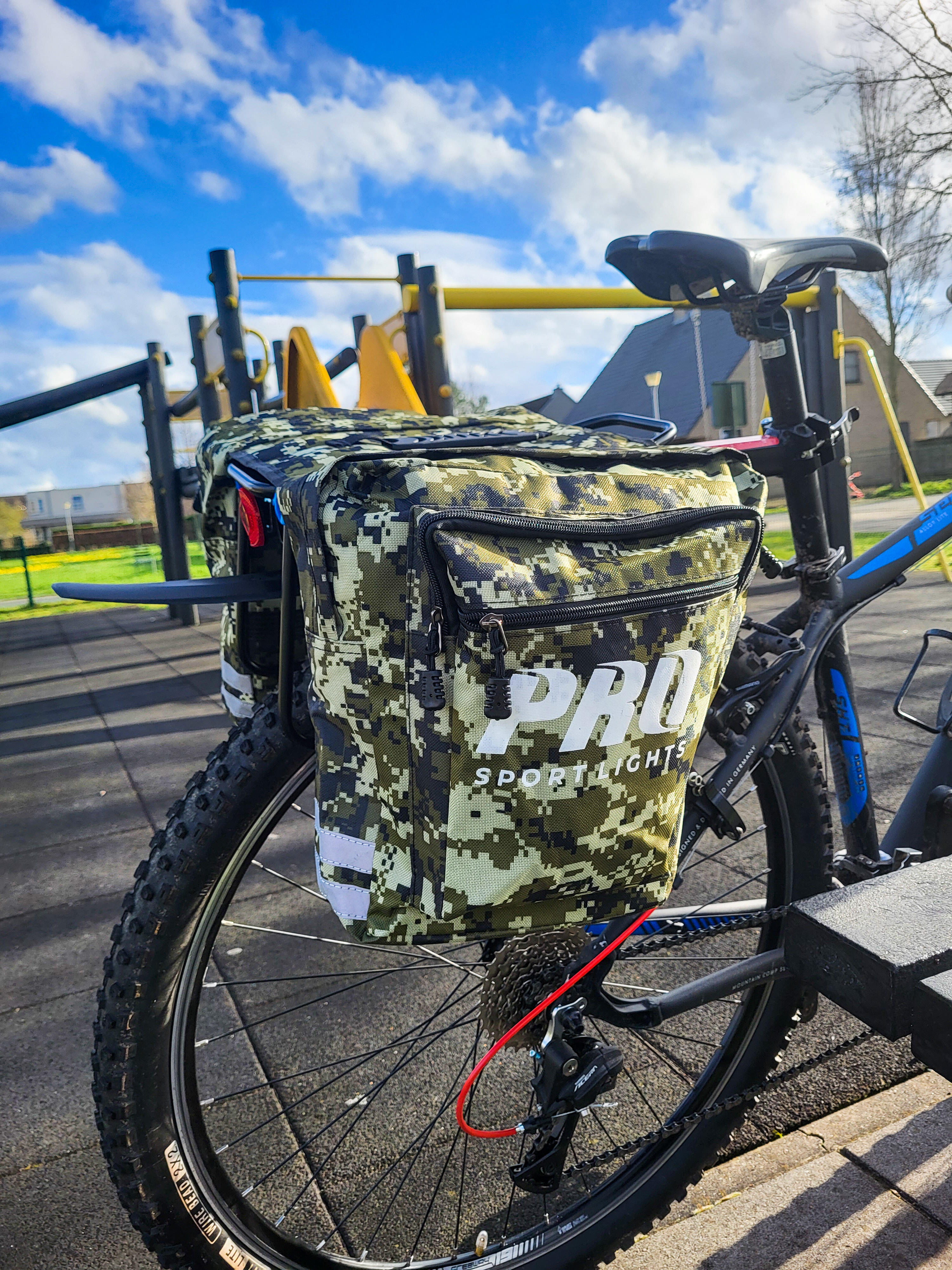 Sacoche à vélo Double - Sacoches E Bike/Vélo de ville/VTT - Vert armée 2/7