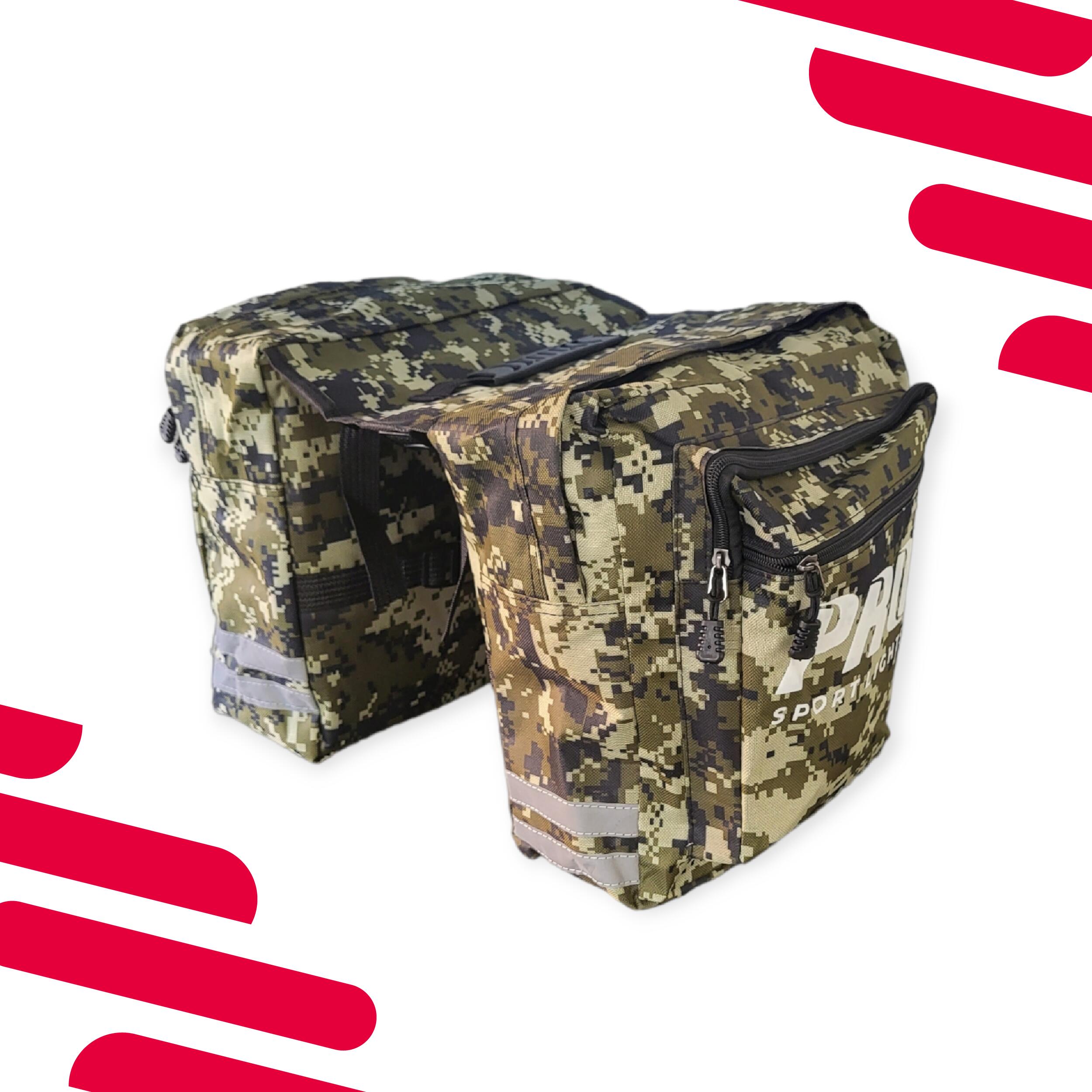 Sacoche à vélo Double - Sacoches E Bike/Vélo de ville/VTT - Vert armée 4/7