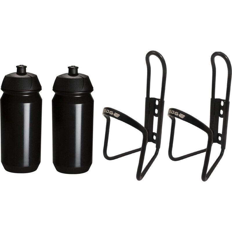 2x Shiva Bidon - 2x Porte-bouteille - Bouteille à boire - Porte-bouteille vélo