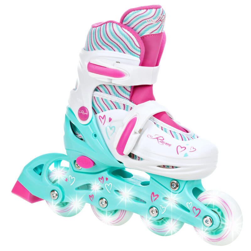 Raven Loret Rollerblades ajustables Roues LED lumineuses