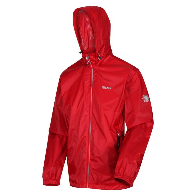 Lyle IV Homme Randonnée Veste imperméable - Rouge moyen