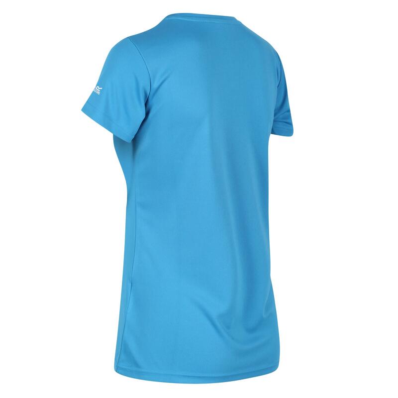 Fingal V Dames Fitness T-shirt - Helderblauw