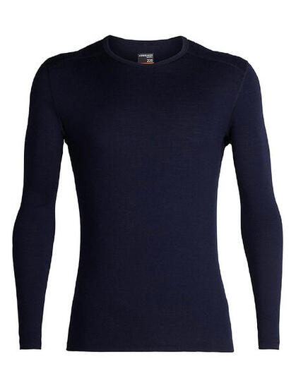 Heren thermisch ondershirt longsleeve icebreaker 200 Oasis Crewe