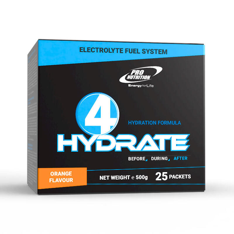 BĂUTURĂ PUDRĂ CU ELECTROLIȚI 4 Hydrate Portocale 25 plicuri x 20 g