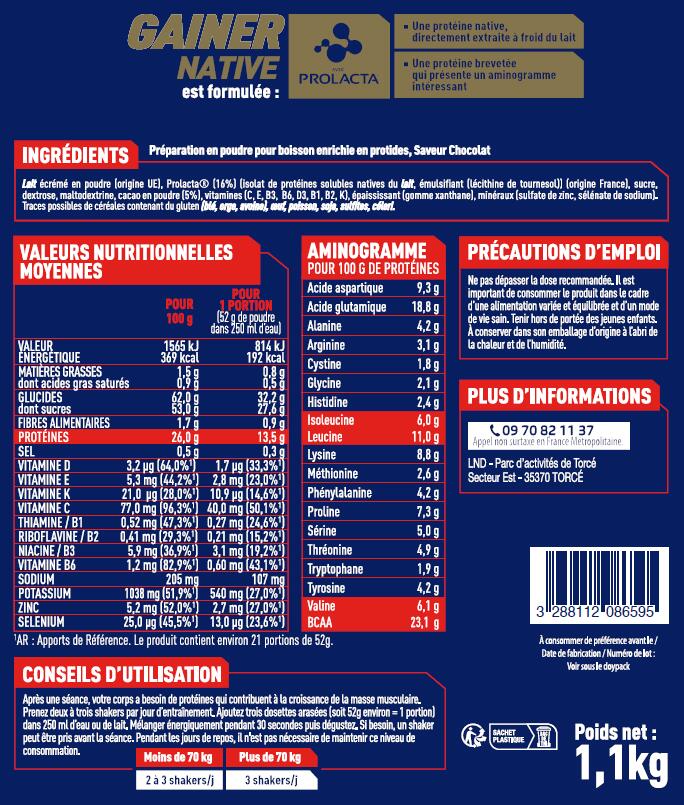 Protein chocolate Apurna Gainer Native Doypack 2/4