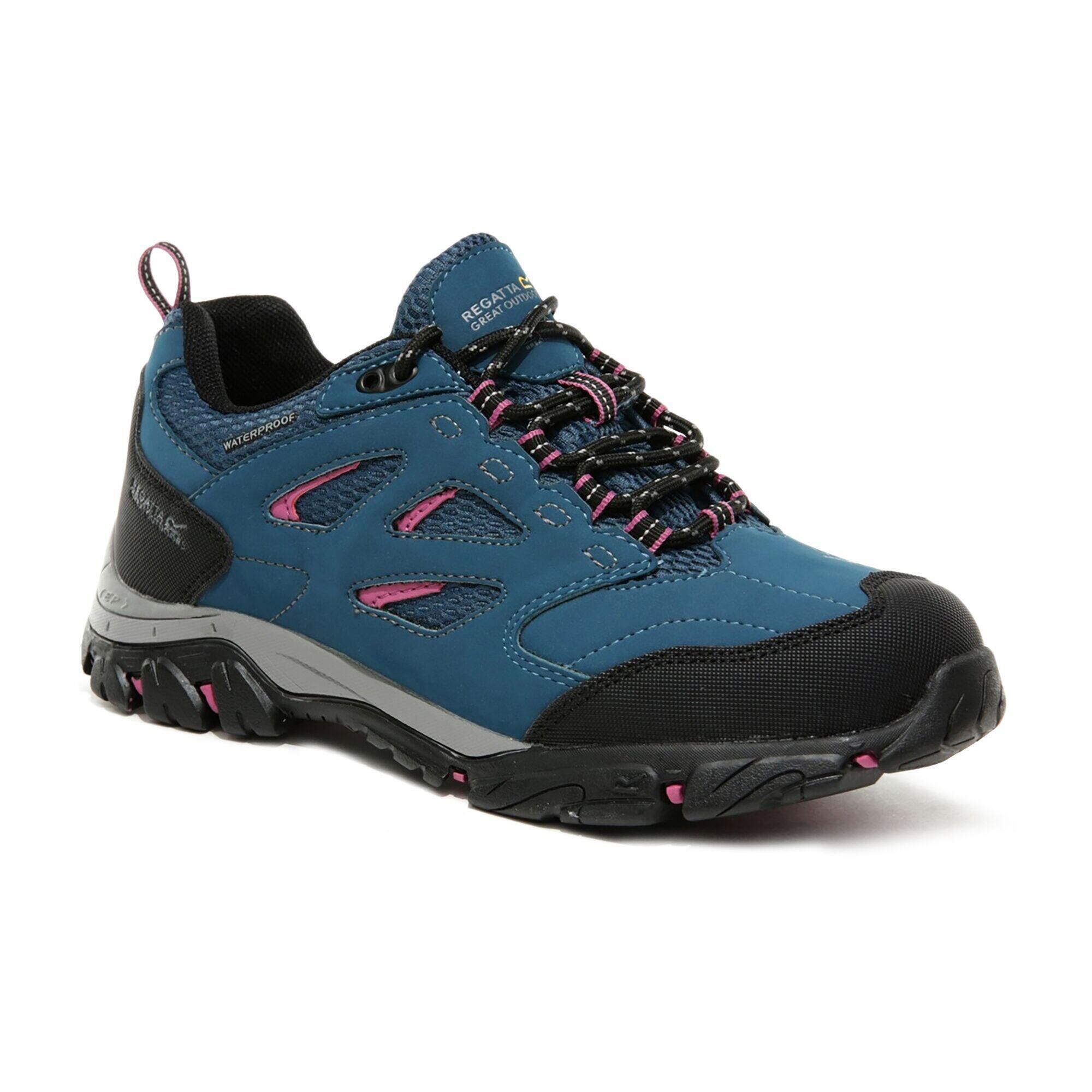 REGATTA Lady Holcombe IEP Low Women's Hiking Boots - Moroccan Blue / Red