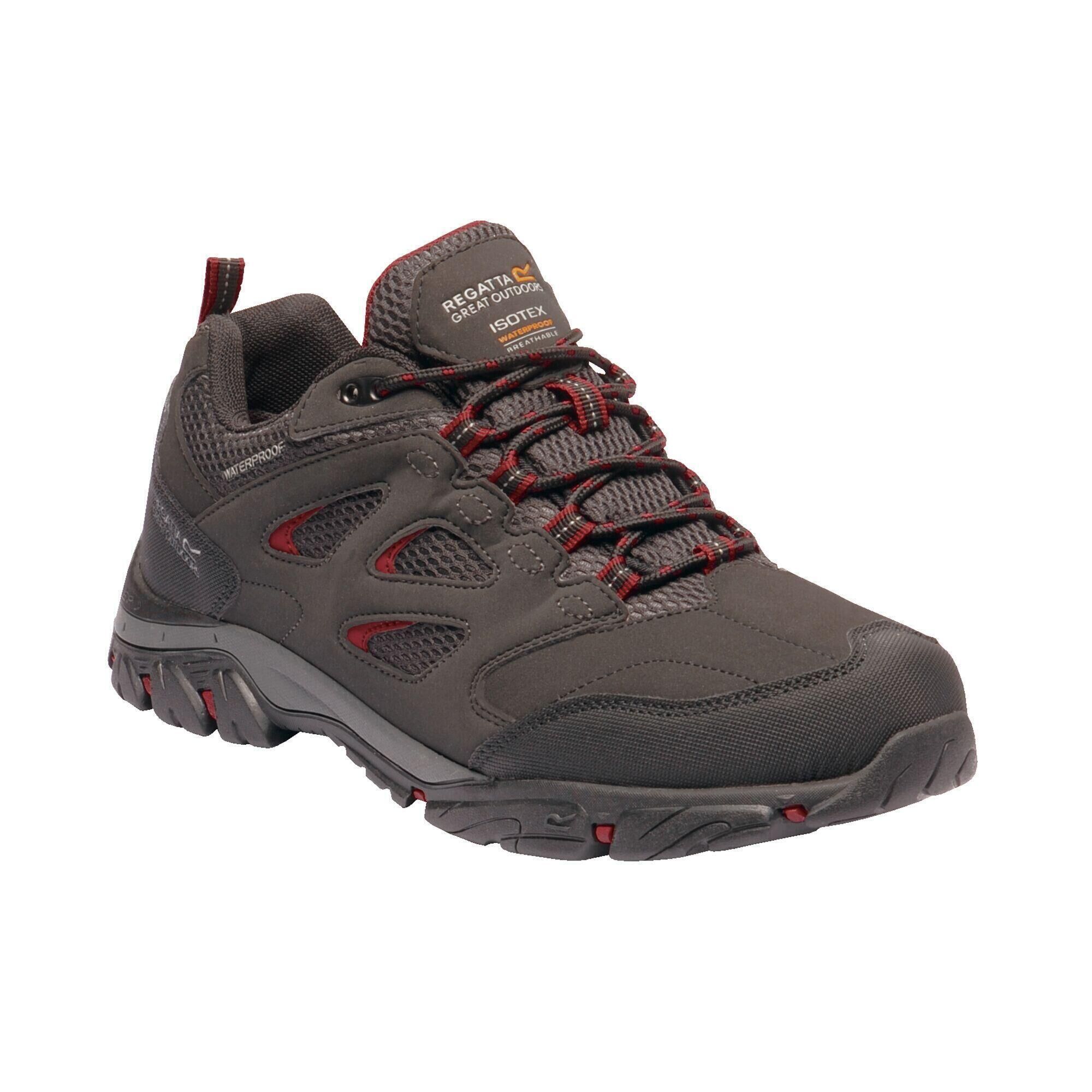 REGATTA Holcombe IEP Low Men's Hiking Boots - Ash Rio Red