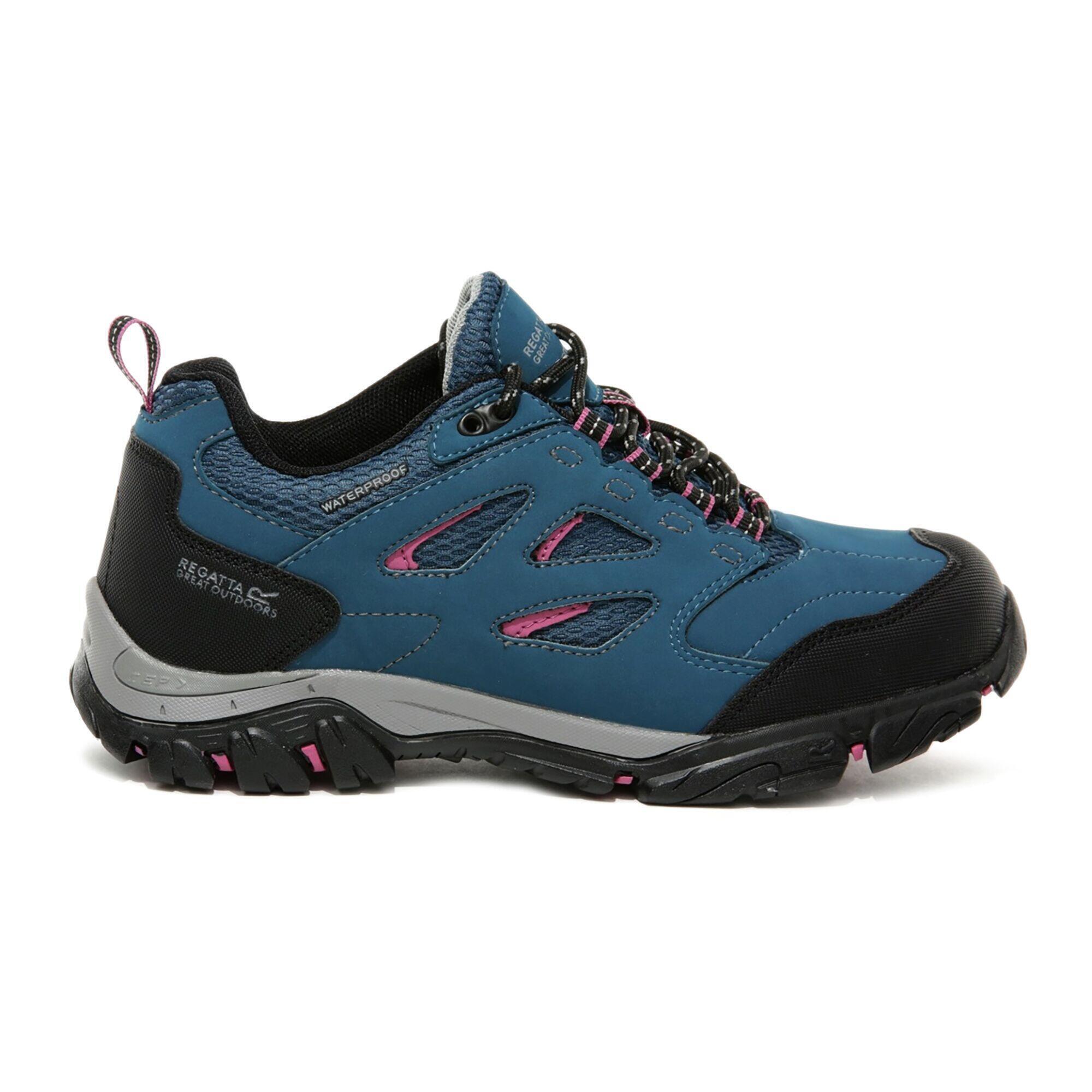 REGATTA Lady Holcombe IEP Low Women's Hiking Boots - Moroccan Blue / Red