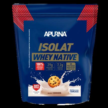 Nutrition protéinée saveur vanille Apurna Isolat Native