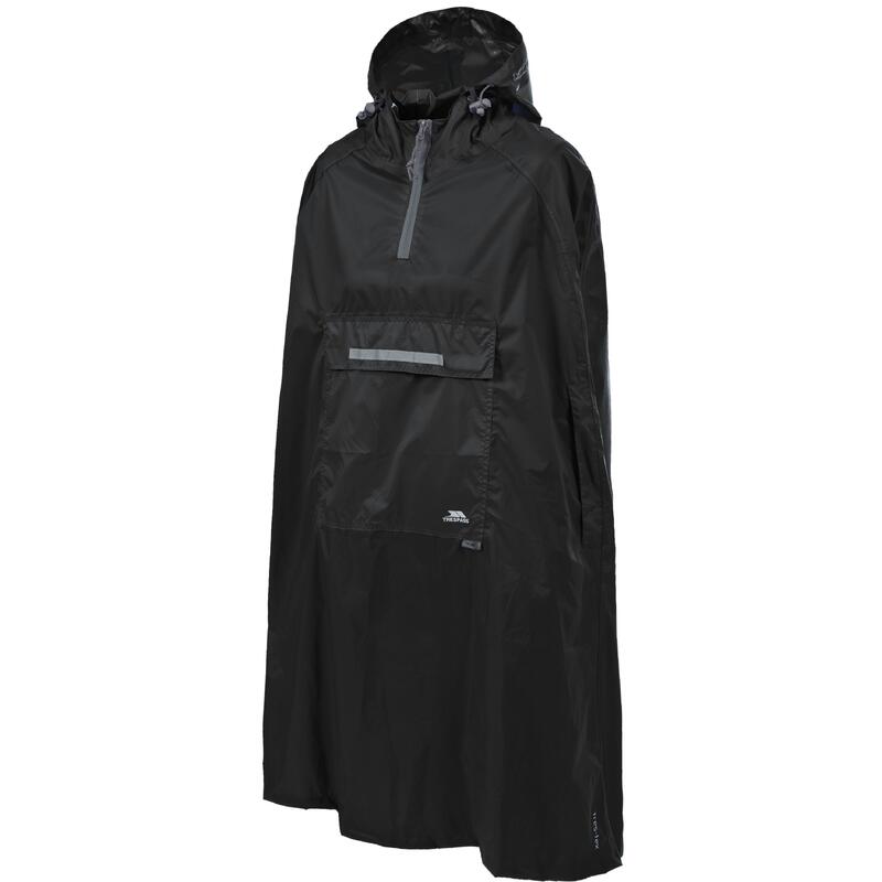 Qikpac Poncho Impermeabile Ripiegabile Unisex/Adulti Nero Qikpac Poncho Impermeabile Ripiegabile Unisex/Adulti Nero