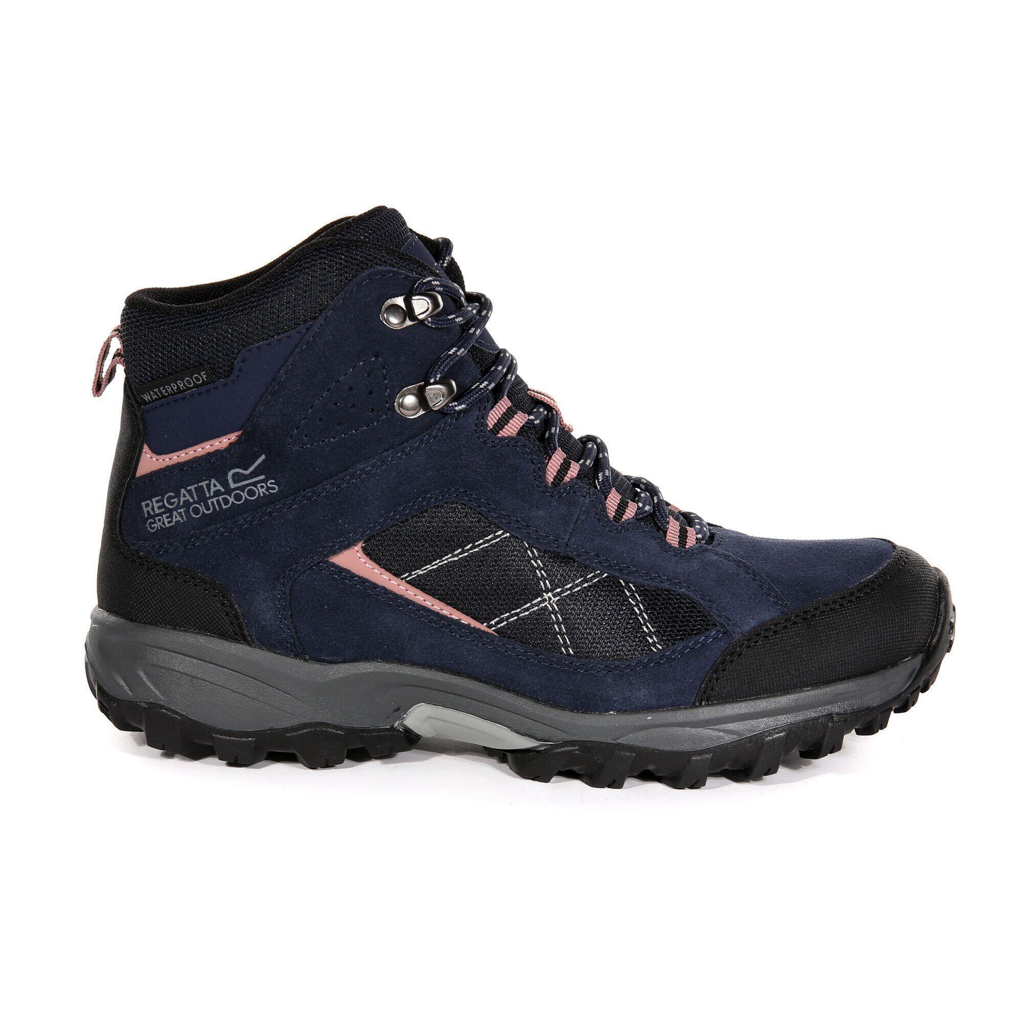 Great Outdoors Womens/Ladies Lady Clydebank Waterproof Hiking Boots (Navy/Ash 2/4