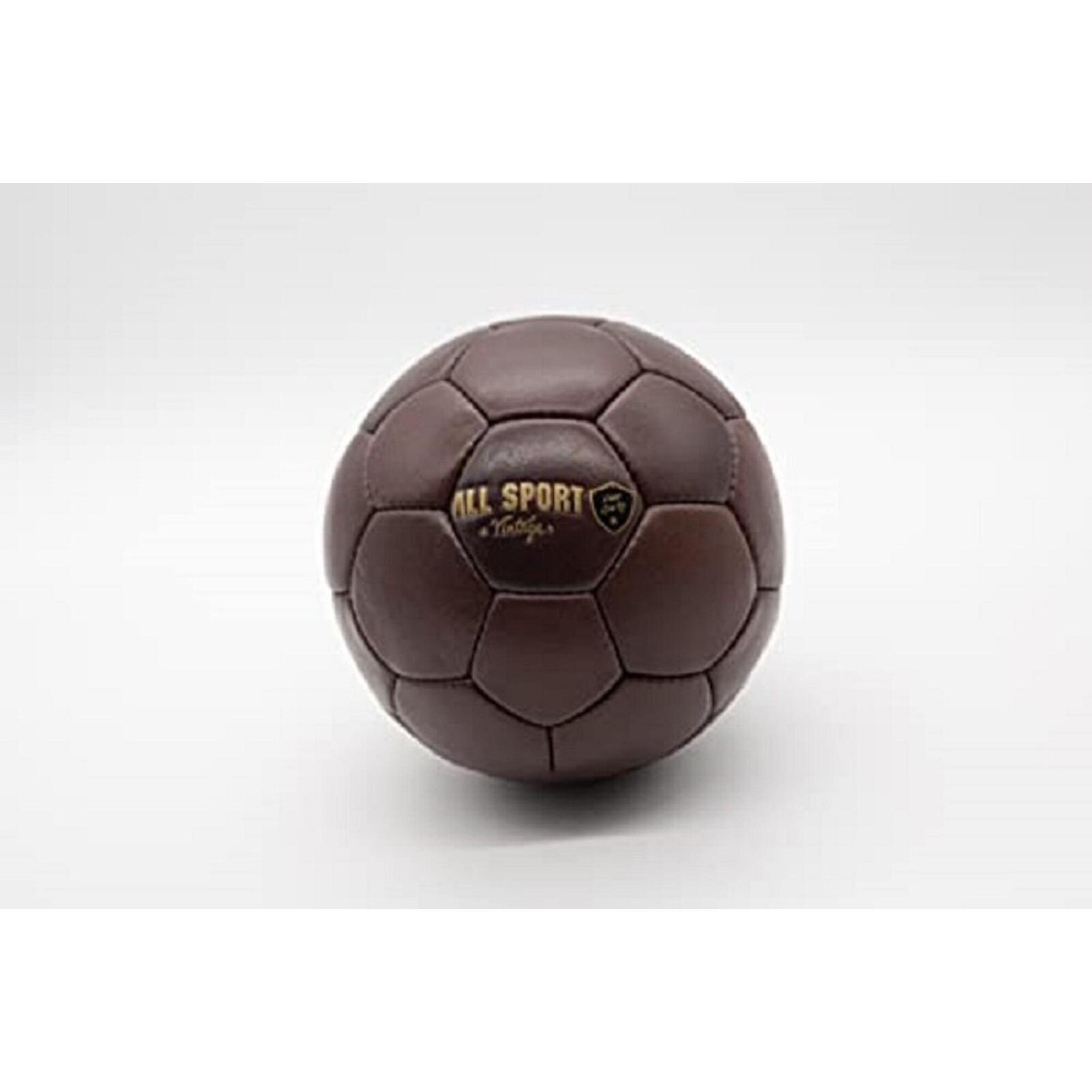 All Sport Vintage - All Sport Vintage - Ballon De Handball - Marron - Cuir. Marque Française. - Ballon De Hand - Marron - 3 - Decathlon