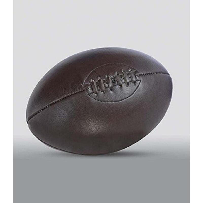 ALL SPORT VINTAGE- Ballon de Rugby - Chocolat. Marque Française.