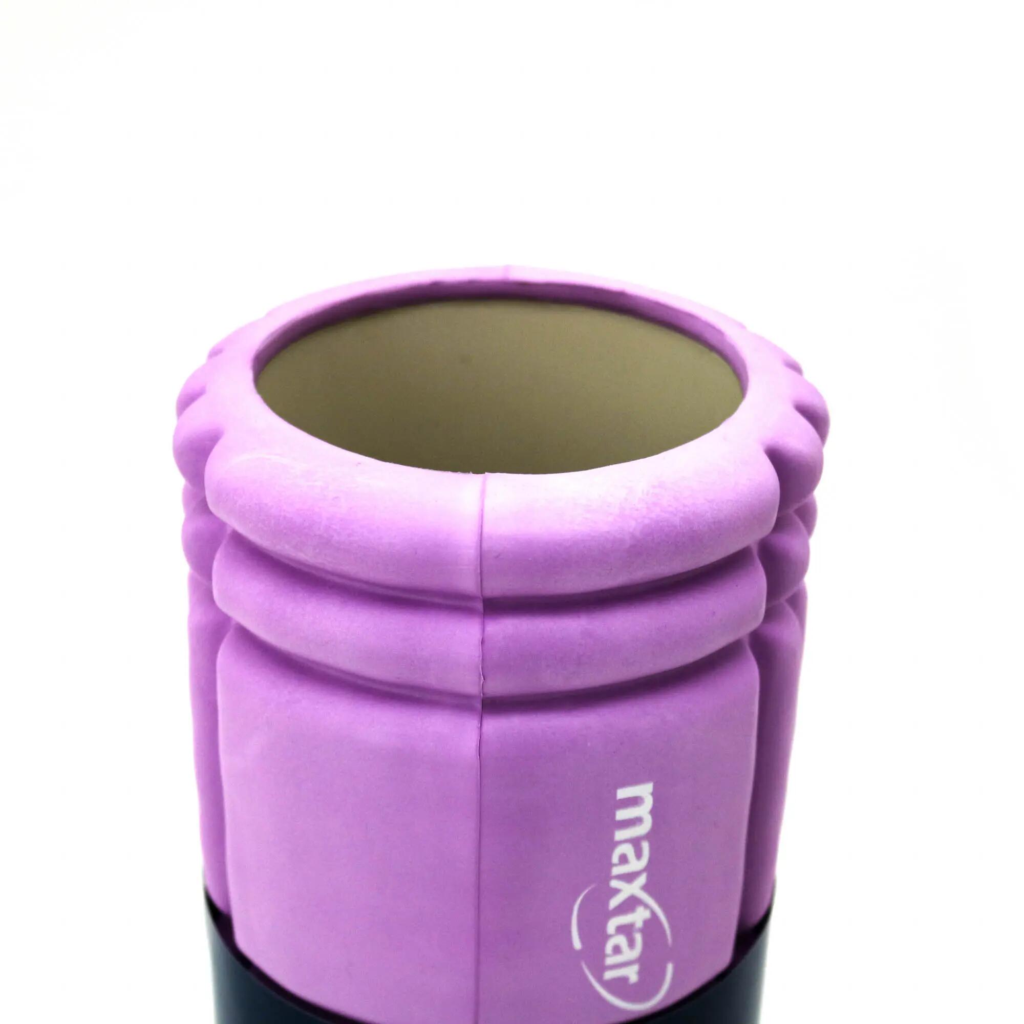 Rola MAXTAR, pentru masaj si antrenamente Yoga, Pilates, 33.2 x 14 CM, mov 3/3