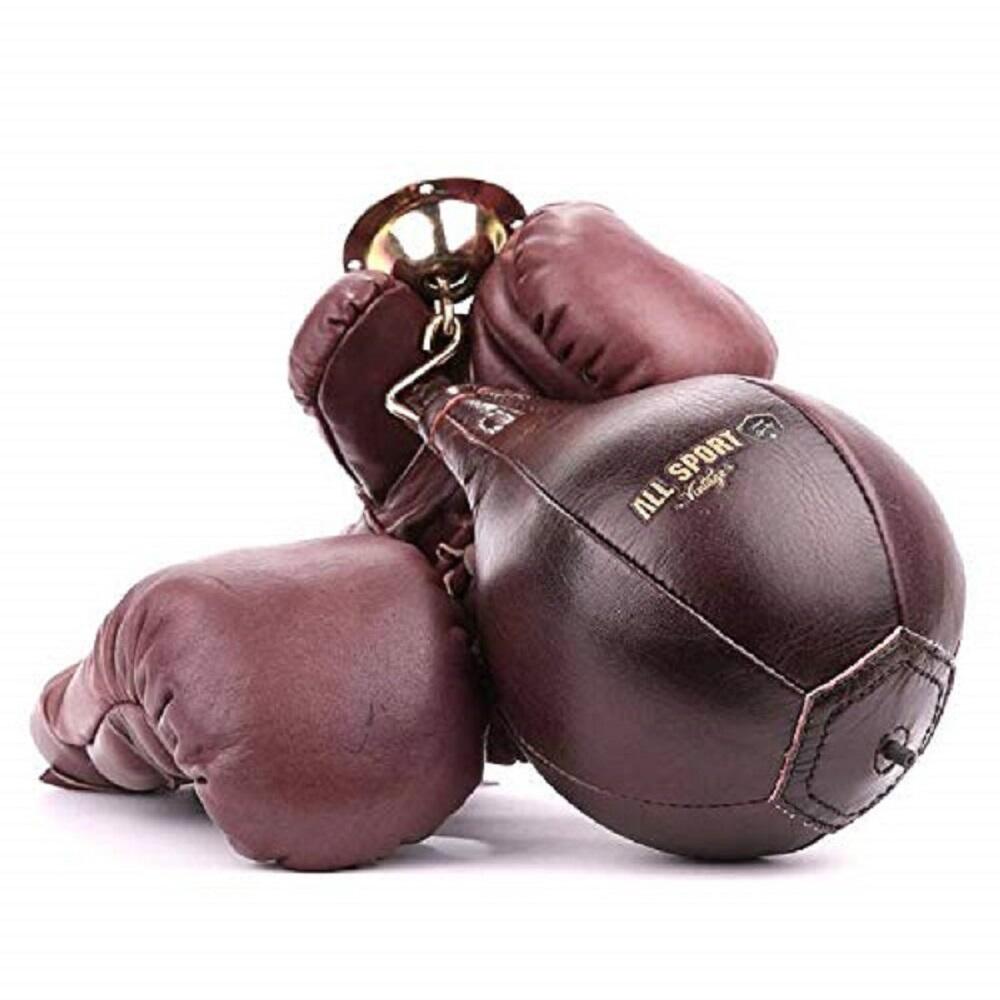 ALL SPORT VINTAGE Pack Gants de boxe et Poire De Frappe. Marque Fran aise