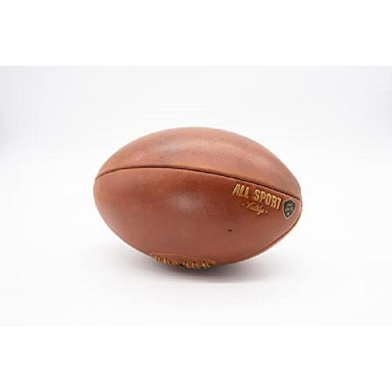 Sac week en forme de ballon de rugby en cuir vintage. All Sport Vintage