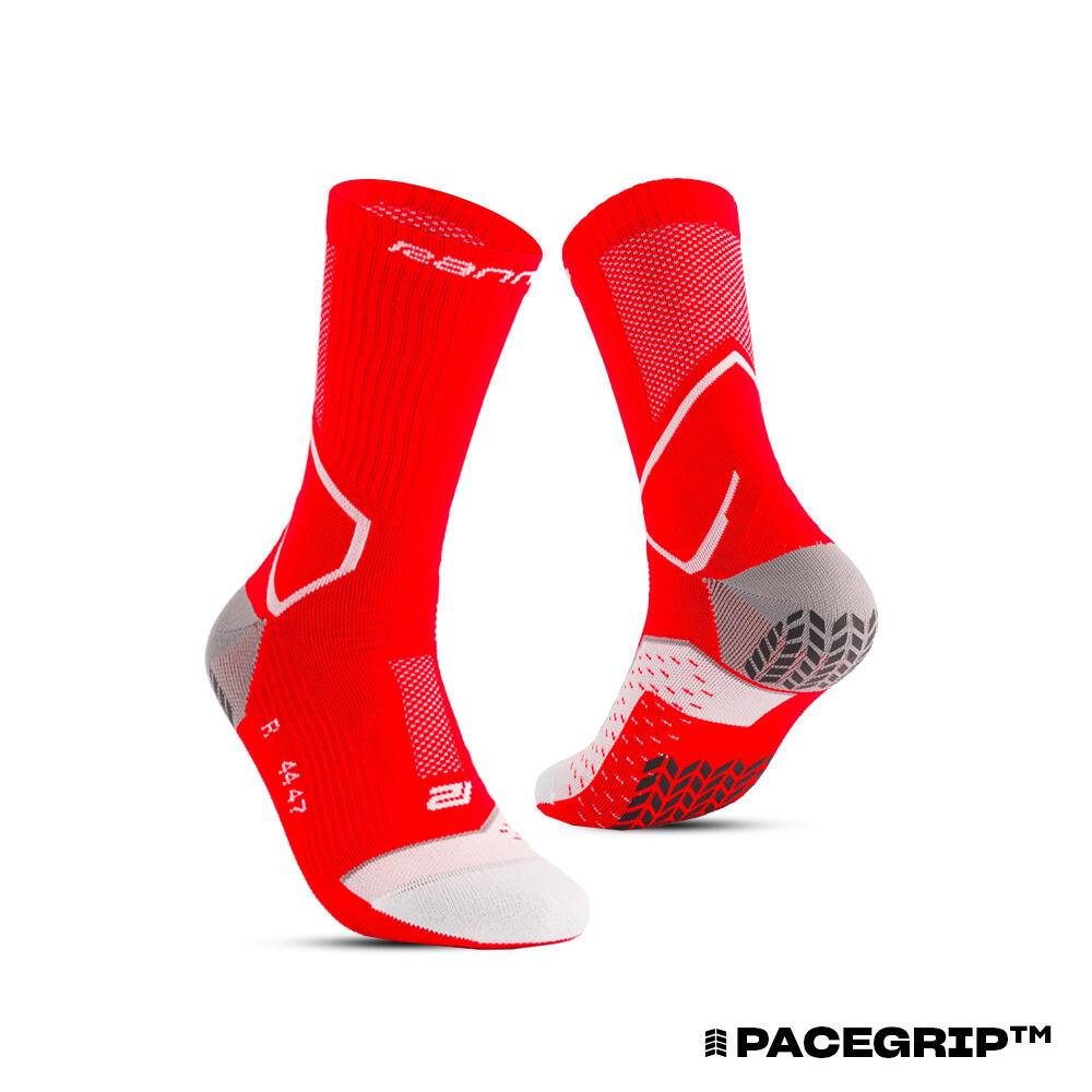 Ranna - Chaussettes De Football Antidérapantes R-one Grip 3.0 - Chaussettes - Rouge - 43/46 - Decathlon