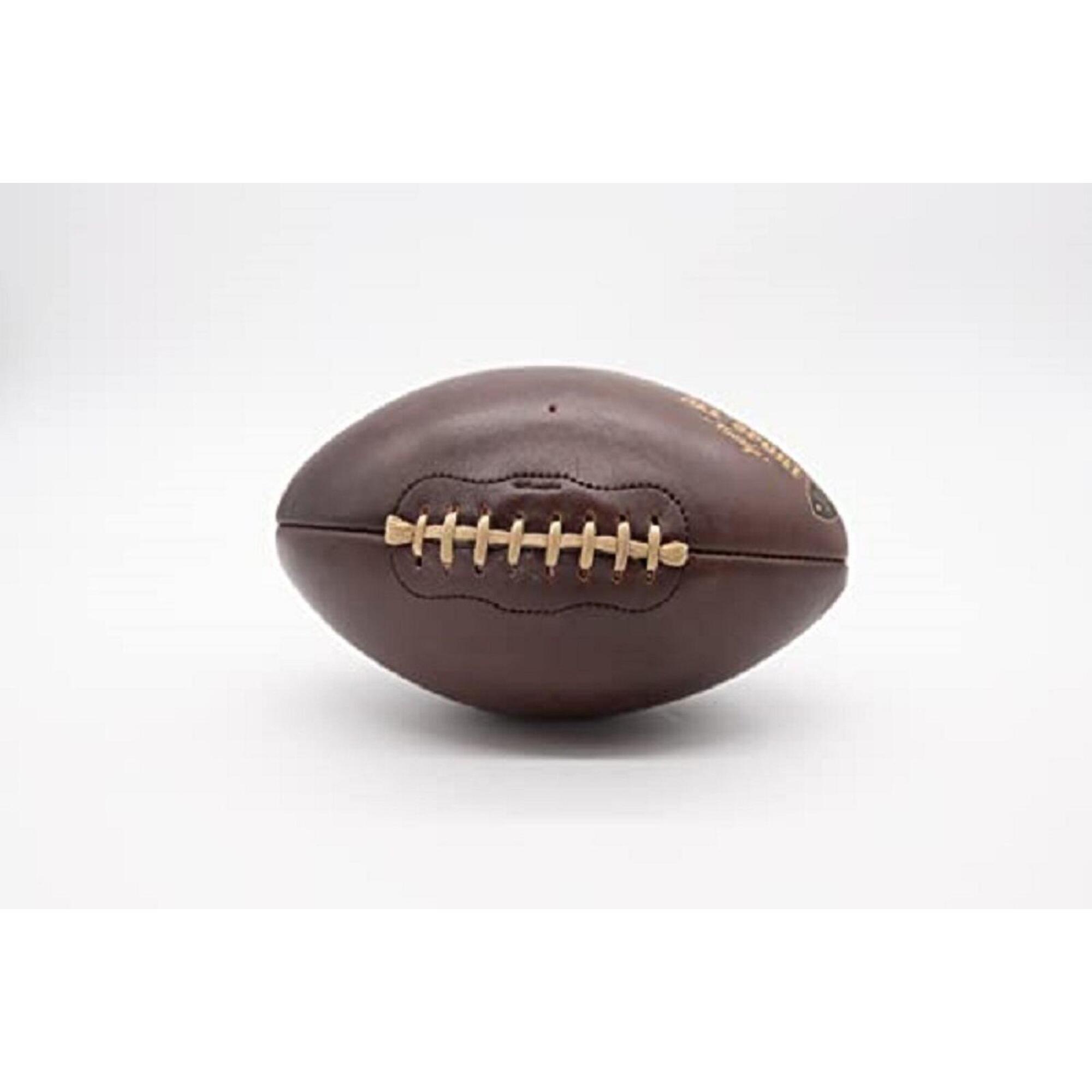 ALL SPORT VINTAGE - Ballon De Football Américain - Cousu Main. Marque Française. 1/1