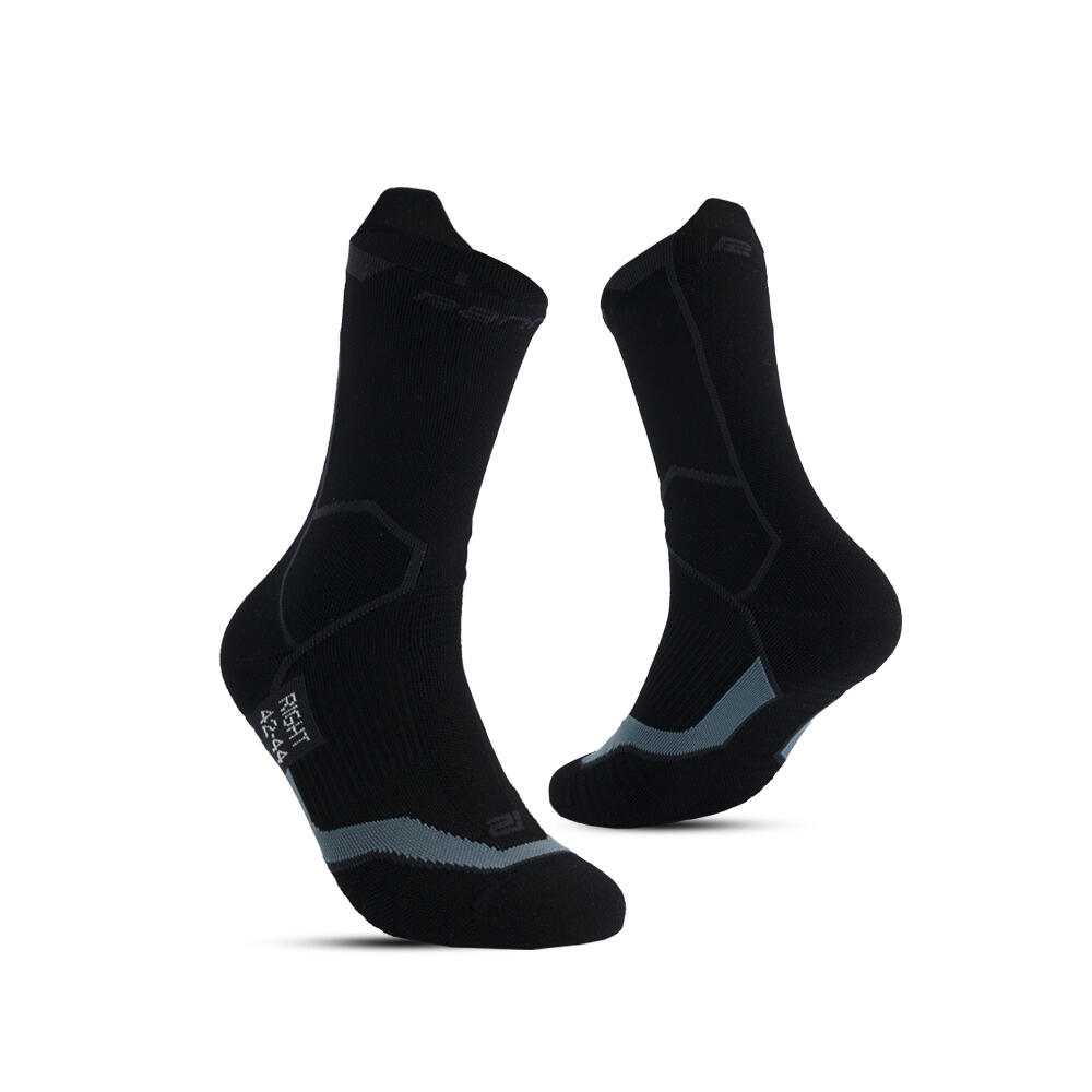 Ranna - Chaussettes De Trail Trail-r - Chaussettes - Gris|noir - 43/46 - Decathlon