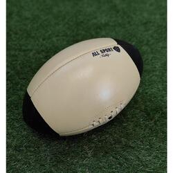 Ballon de Rugby Pointe-Noire en cuir de vachette entièrement cousu à la main.