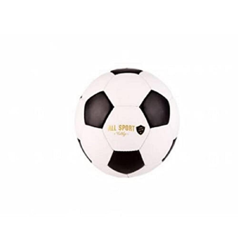 ALL SPORT VINTAGE- Ballon de Football Noir et Blanc année 70. Marque Française 2/2