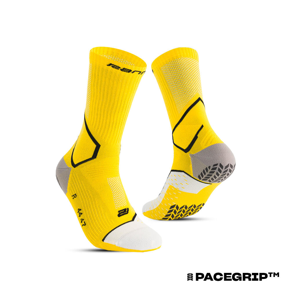 Ranna - Chaussettes De Football Antidérapantes R-one Grip 3.0 - Chaussettes - Jaune - 43/46 - Decathlon