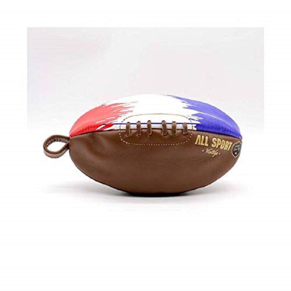 All Sport Vintage - All Sport Vintage -trousse De Toilette Rugby - Drapeau Français. Cuir. - Trousse De Toilette - Marron - 1,5 L - Decathlon